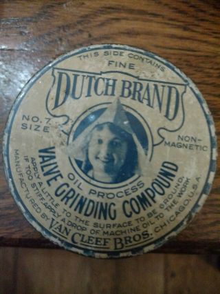 Vintage Dutch Brand Valve Grinding Compound