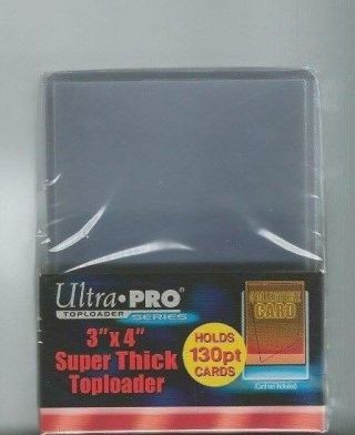 500 - Ultra Pro 3 X 4 130pt Premium Topload Card Holders Thick