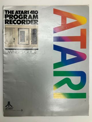 Atari 410 Program Recorder Owner’s Guide
