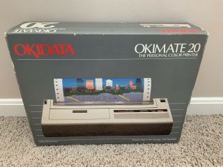 Vintage Okidata Okimate 20 Personal Color Printer W/original Box