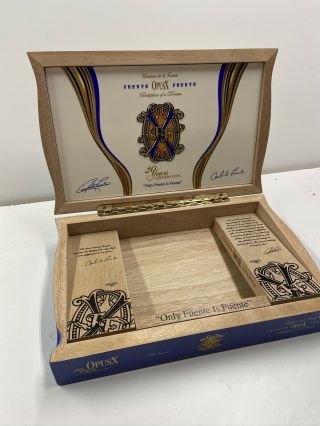 Opus X 20th Anniversary Arturo Fuente Believe Empty Cigar Box Humidor Empty