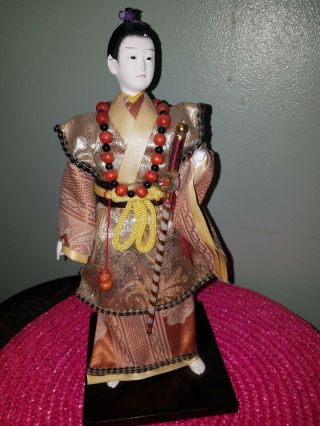 Vintage Japanese Samurai Warrior Doll