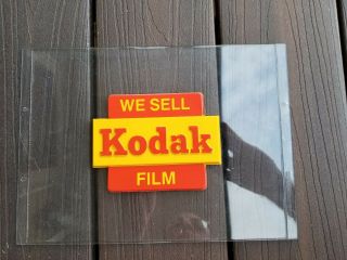 Vintage Kodak “we Sell Kodak Film " Plastic 3d Store Display Sign