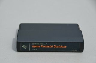 Vtg Texas Instruments Ti - 99/4a Computer Games - Home Financial Decisions