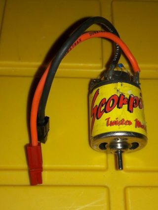 Rare Label Vintage Twister Scorpion 21x1 Stock Class Motor Rc For Kyosho Optima