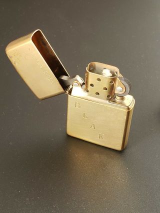 Vintage Zippo Lighter 1932 - 1991 Solid Brass Unfired
