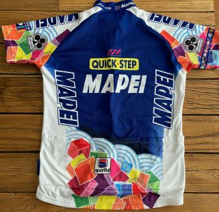 MAPEI QUICK - STEP VINTAGE TEAM CYCLING JERSEY LARGE USA 2