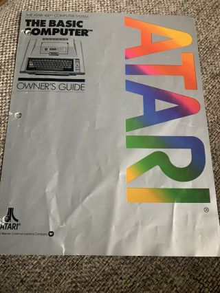 Atari 400 Computer System (the Basic Computer) Owner 