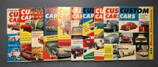 Vintage 1960 Custom Cars Magazines (10) Great Cond Hot Rod Customs Kustoms Dudes