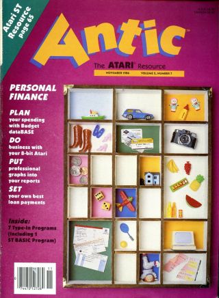Antic - The Atari Resource - Volume 5 Number 7 - November 1986