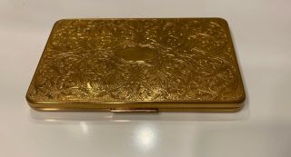 VINTAGE Evans Gold Plated Cigarette Case and Lighter Set 2