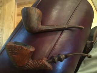 2 Vintage Ben Wade Smoking Pipes “golden Matt Amish Pride” Denmark