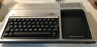Vintage Texas Instruments Ti99/4a Home Computer Electronic Arcade Game Console