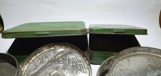 4 x different old HAVELOCK tobacco tins Made in Melbourne Australia 3