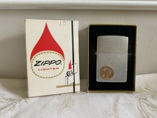 Vintage Zippo Lighter Brush Finish 200 Nl Advertising