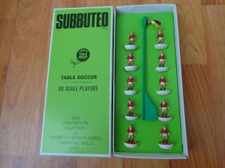 Vintage Subbuteo Hw Heavyweight Ref 100 Manchester United Complete Boxed Team
