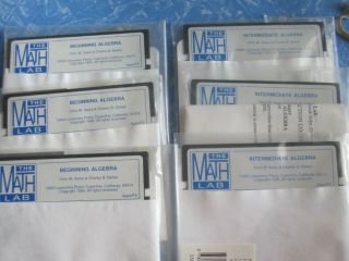 The Math Lab Apple Ii Vintage 5.  25 Disks 6 Disks