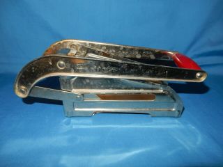 Vintage Ekco French Fry Cutter Red Wood Handle Usa Made Potato Slicer