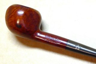 Slender 6.  25 " Pipe,  City De Luxe London Made,  Rounded Diamond Box Shaped Bowl.