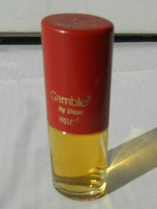 Vintage Jovan Gambler Musk Cologne Perfume Bottle 3/8 Fluid Ounce