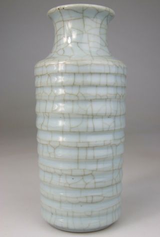 Antique Rare Chinese Porcelain Vase Celadon - Yongzheng Mark Qing 18th To 19th