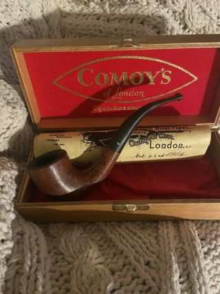 Comoy’s Of London Briar Pipe With Certificate Of Authentication