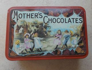 Ancienne Boite Métal Tôle Chocolat Mother 