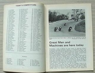 MALLORY PARK 25 Apr 1971 BP VINTAGE MOTOR CYCLE RACE OF THE YEAR Programme 2