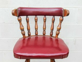 Vintage Swivel Upholstered Barstools (set Of 18)