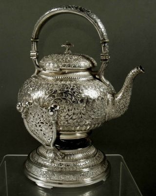 Whiting Sterling Tea Set  C1875 Persian Pattern