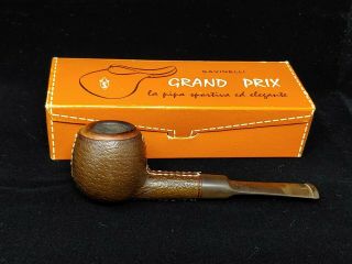 Savinelli Grand Prix 506 Leather Wrapped Apple Tobacco Smoking Pipe