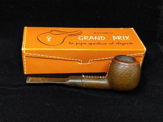 Savinelli Grand Prix 506 Leather Wrapped Apple Tobacco Smoking Pipe 2