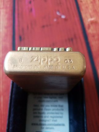 Marlboro zippo slid brass vintage fully 3