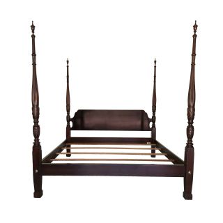 Ethan Allen Georgian Court King Size Rice Poster Bed