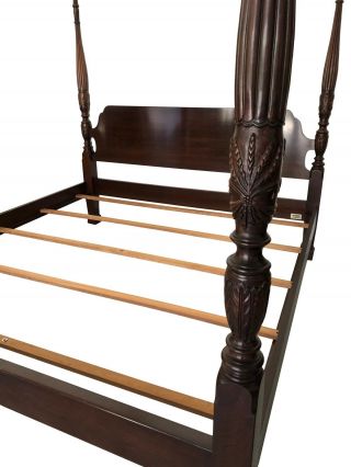 Ethan Allen Georgian Court King Size Rice Poster Bed 3