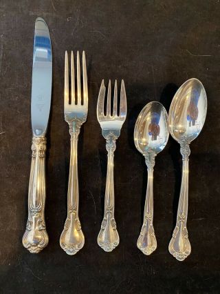 Chantilly Gorham Sterling Flatware Set For 8 By 5 True Place With Place Soups