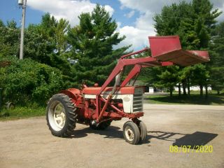 Farmall 460 Gas Antique Tractor Loader Fast Hitch Deere Alis Oliver B
