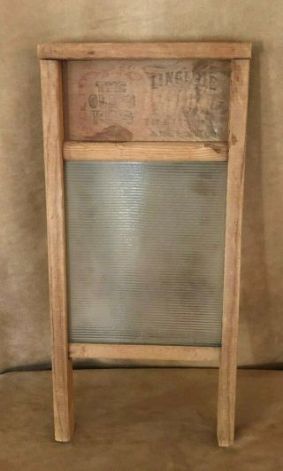 The Glass King Vintage National Washboard Co.  Lingerie Wood Wash Board 863