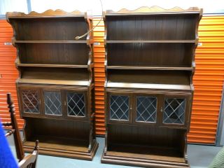 Ethan Allen Royal Charter Oak Bookcases/library Units