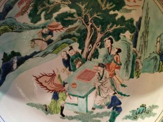 A Large Chinese Qing Dynasty Famille Rose Porcelain Charger. 3