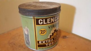 Very Rare Glencastle Extra Fine Tobacco Tin 3