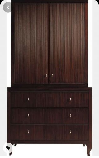 Barbara Barry For Baker Furniture Mahogany Armoire/3 - Drawer Chest