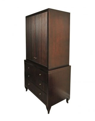 Barbara Barry for Baker Furniture Mahogany Armoire/3 - Drawer Chest 2