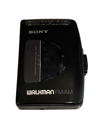 Vintage Sony Wm - Fx 10 Fm/am Stereo Cassette Walkman Wm - Fx 10 Parts/repair