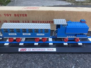 Vintage Lego 113 Motorized Train Display 1960’s Bon Marche Store Display Rare 2