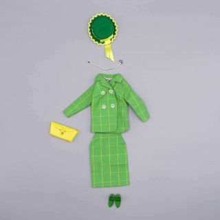 Vintage Barbie Japanese Exclusive fashion Green Suit VHTF 2