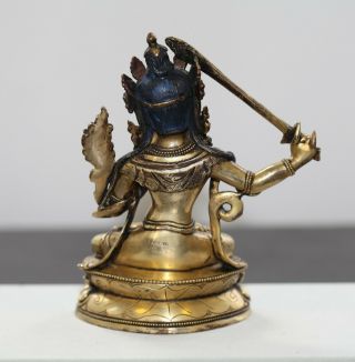 Antique Chinese Tibetan gilt bronze Buddha,  18th century,  Qing Dynasty VERY RARE 3