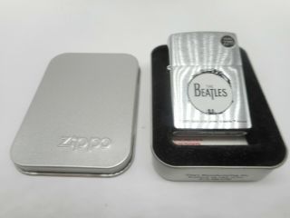 Nos Vintage 2002 Zippo The Beatles Cigarette Light Lighter In Case