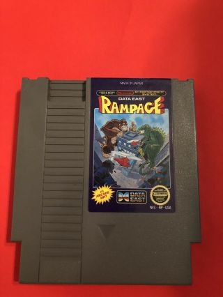 Rampage (nintendo Entertainment System,  1988) Nes Cartridge Vintage Game.
