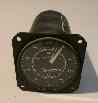 Vintage A.  W.  Haydon Meter Guage - 60 Seconds And 1/100 Of A Second.  Model K15252
